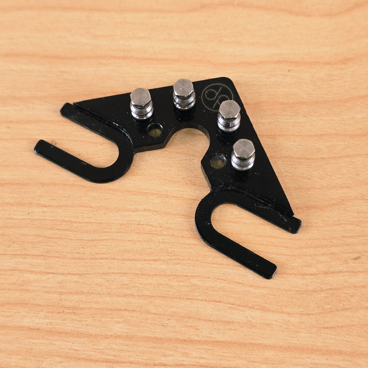Angled top-down view of the Dietrich Parts String Butler V3 hardware plate