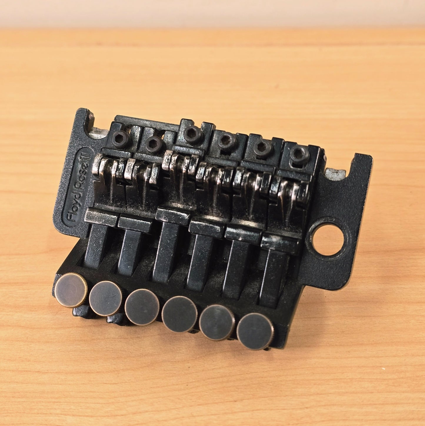 Vtg Kramer Electric Guitar Original Black Floyd Rose II Tremolo Bridge