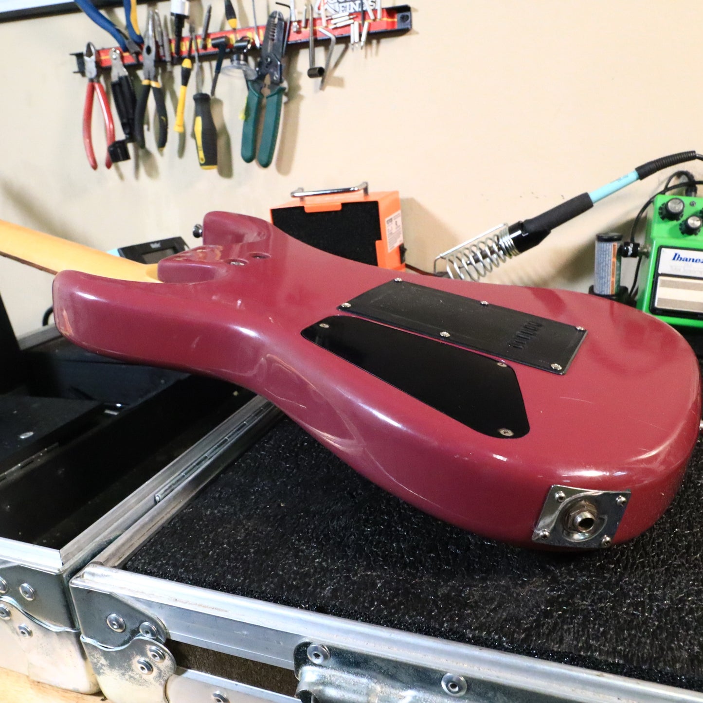 Westone Japan Superstrat in Magenta Reverse Headstock