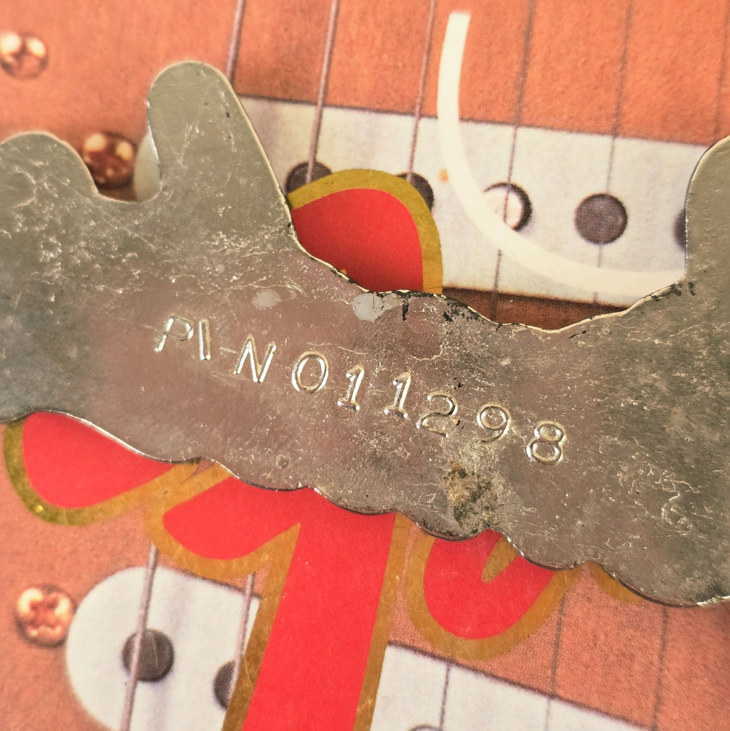 1970s Fender Metal Silverface Amplifier Logo Emblem Badge P/N 011298