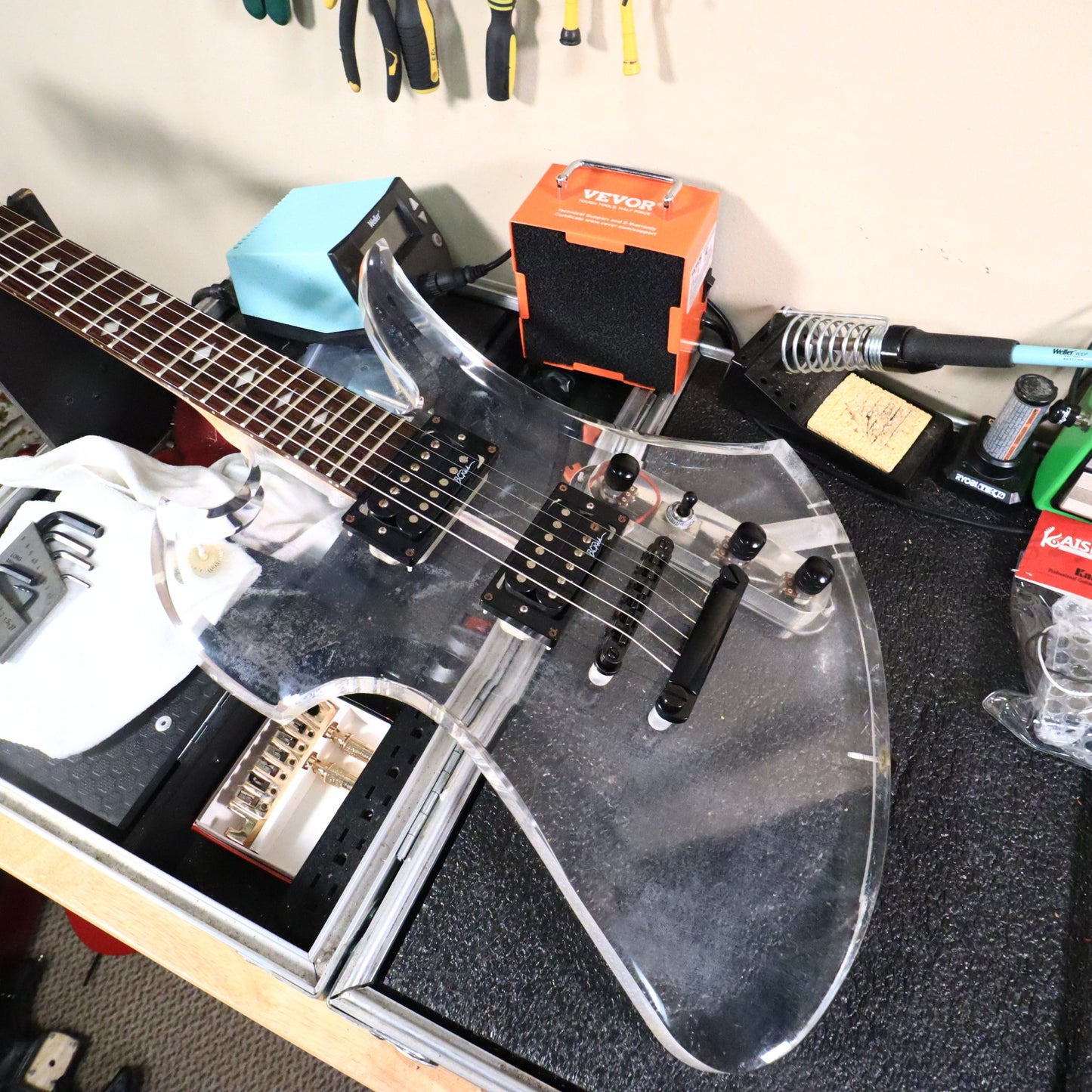 B.C. Rich Mockingbird Acrylic Limited Edition Electric Guitar Clear