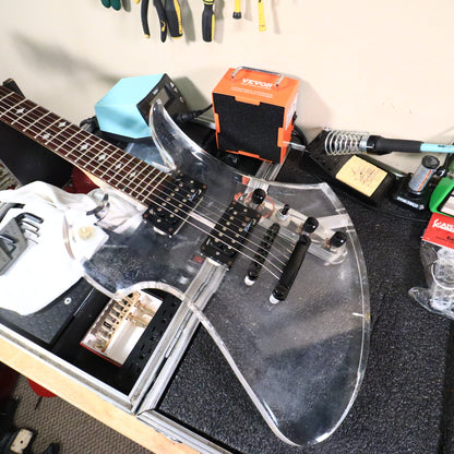 B.C. Rich Mockingbird Acrylic Limited Edition Electric Guitar Clear