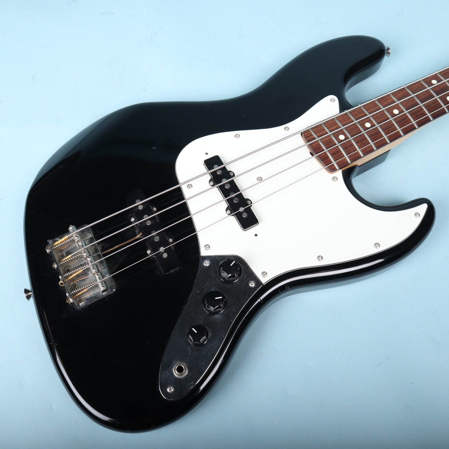 1986 Fender Jazz Bass Made in Japan Black Rosewood Fretboard