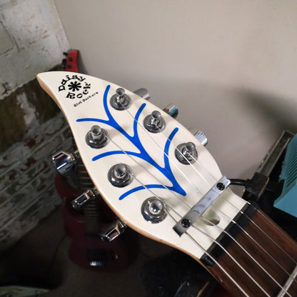 Debutante Daisy Rock Electric Guitar Short Scale 💙 Blue Flower