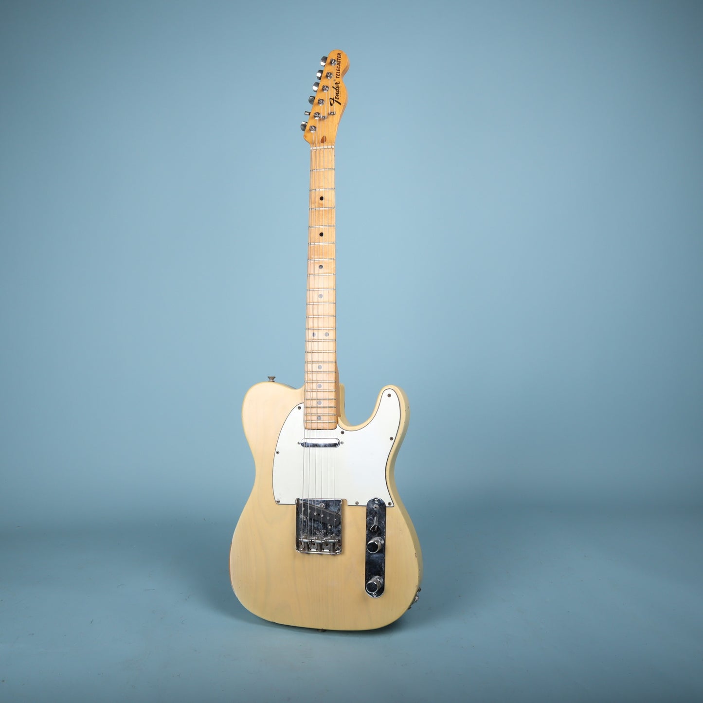 Vintage 1973 Fender Telecaster Electric Guitar Blonde Finish Maple