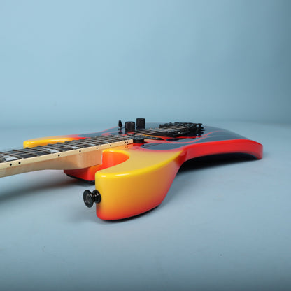 Upper horn profile showing edge burst finish detail