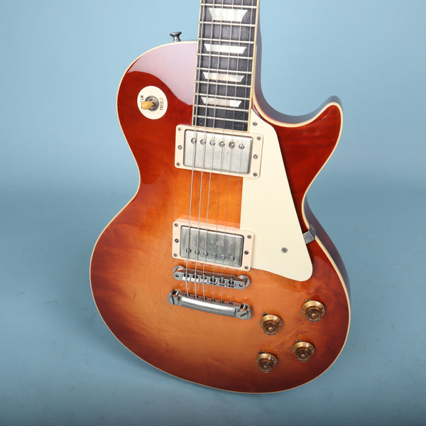 Ken McKay LP Single Cut Replica Sunburst Flame Top One Piece Back Electric Guitar