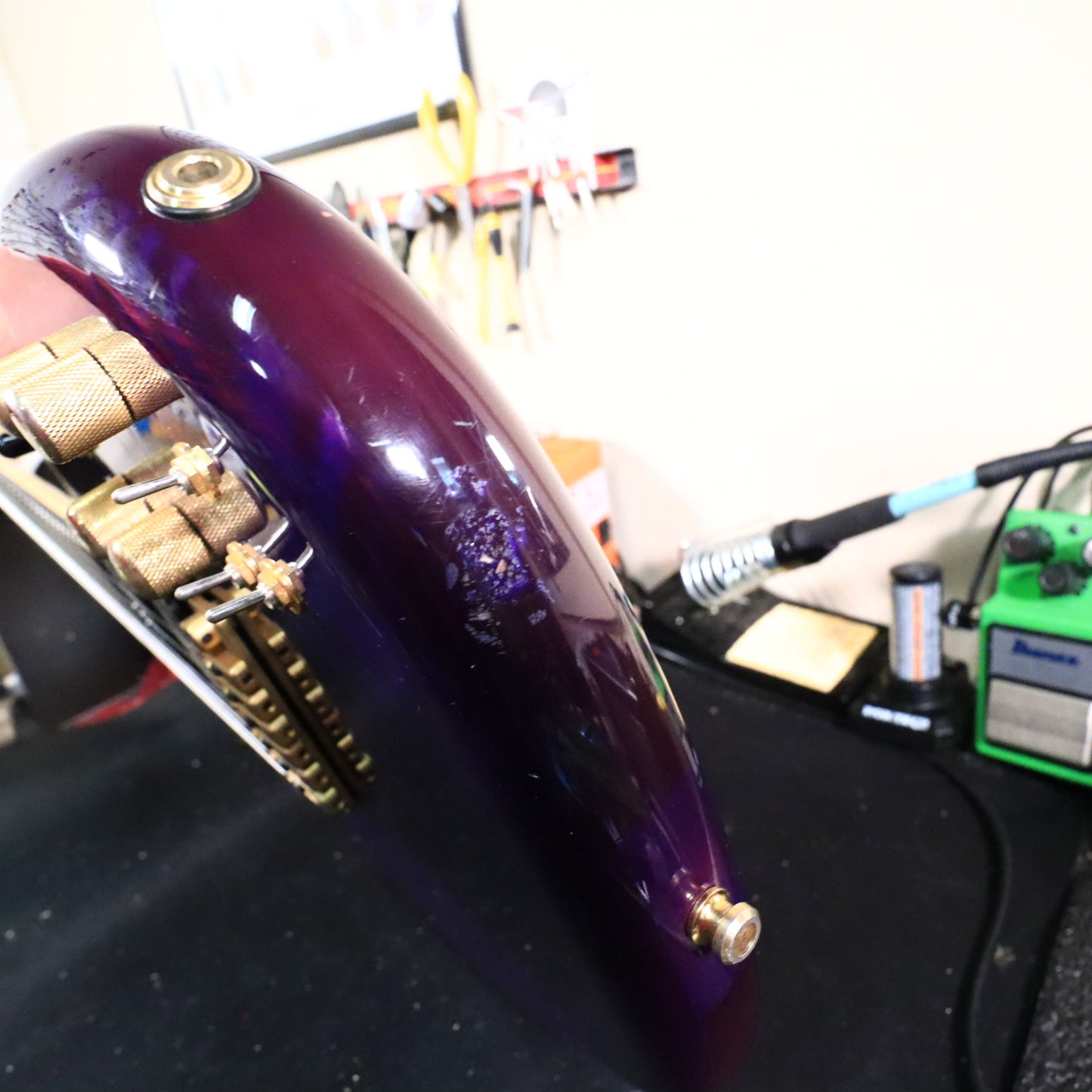 Carvin DC400T Purple Quilt Maple Neck Through Electric Guitar USA