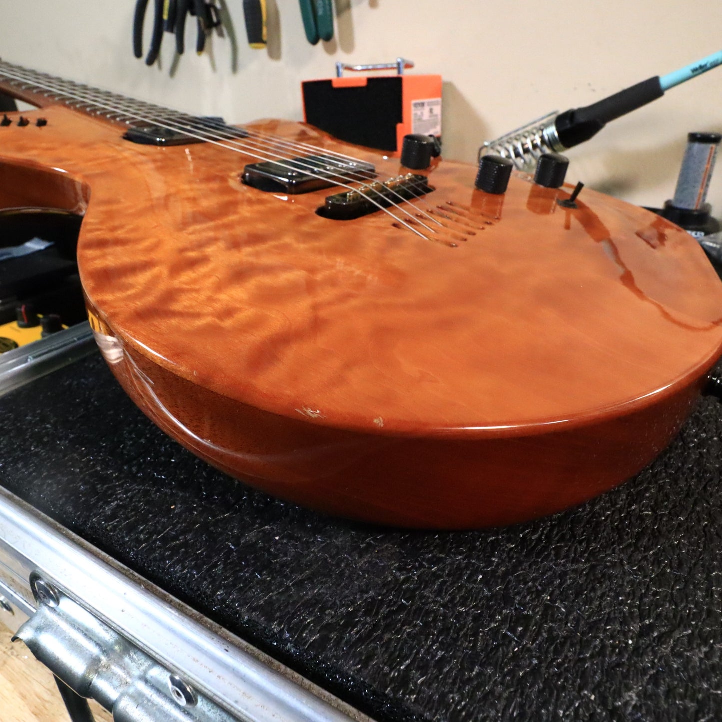 Godin LGX Trans Amber Quilt Made in Canada Electric Guitar