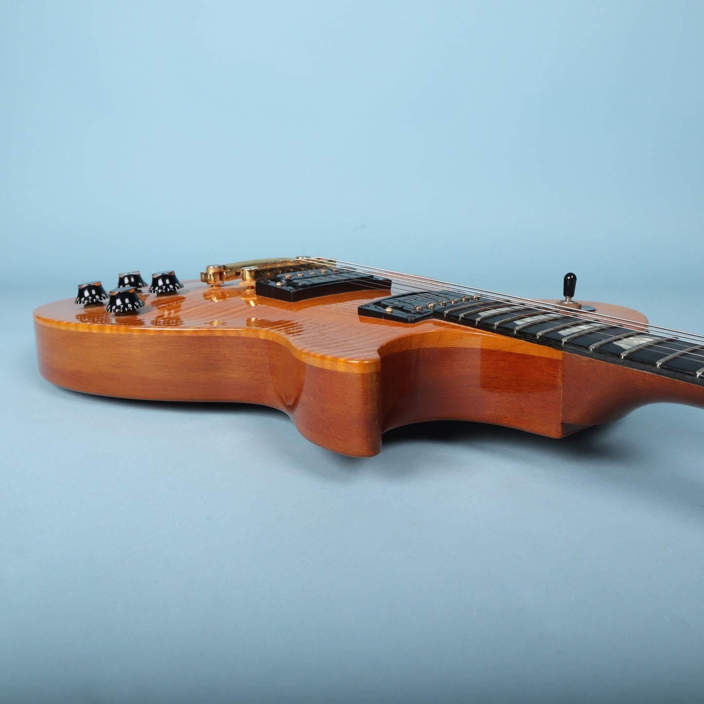 1992 Gibson Les Paul Lite Amber Flamed Electric Guitar