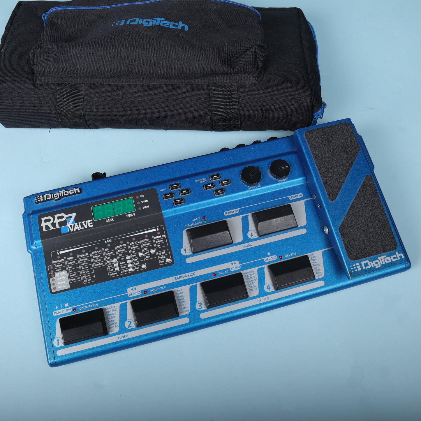 1998 DigiTech RP7 Valve Guitar Multi-Effects Pedal with Gig Bag