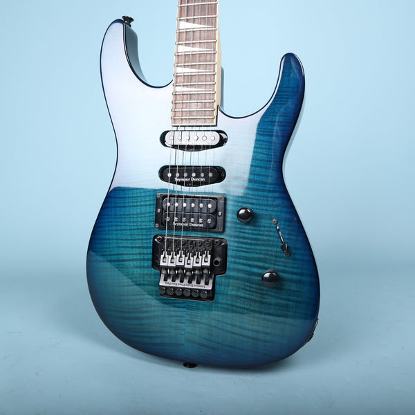 Jackson DK2 Dinky Transparent Blue Burst Seymour Duncan Floyd Rose