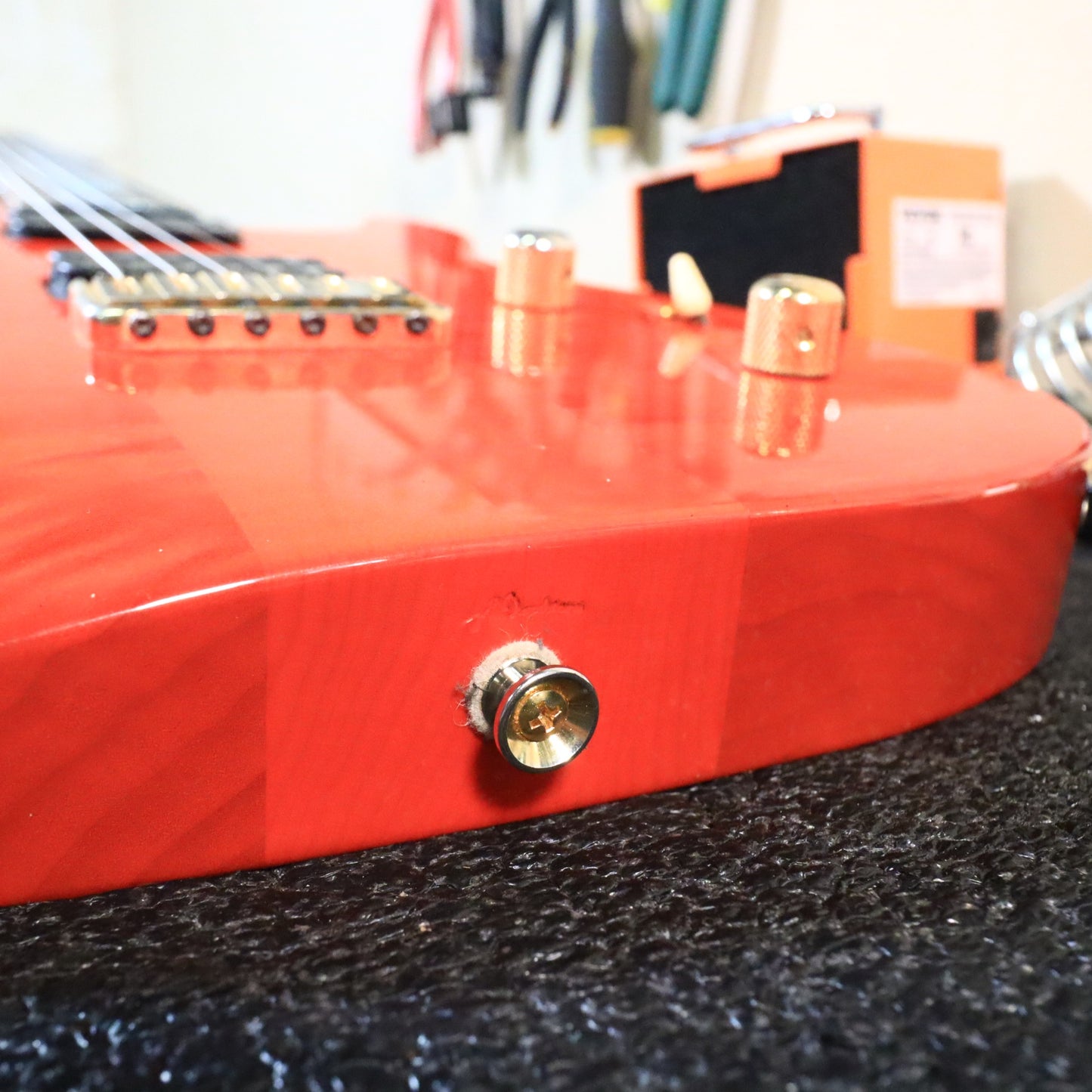 2011 Marchione Neck-Through Electric Guitar Transparent Red
