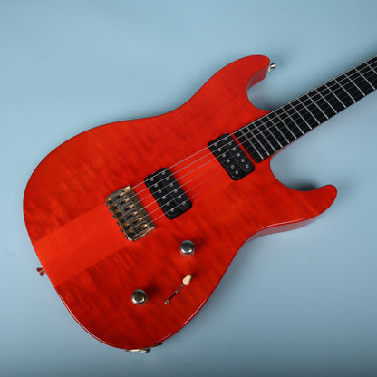2011 Marchione Neck-Through Electric Guitar Transparent Red