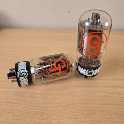 Groove Tubes GT6L6 GE Matched Set Pair 6L6 Vacuum Tubes Made USA