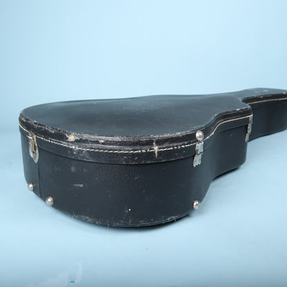 Vintage Guild Acoustic Guitar Hard Case Black Tolex Plush Interior Latches