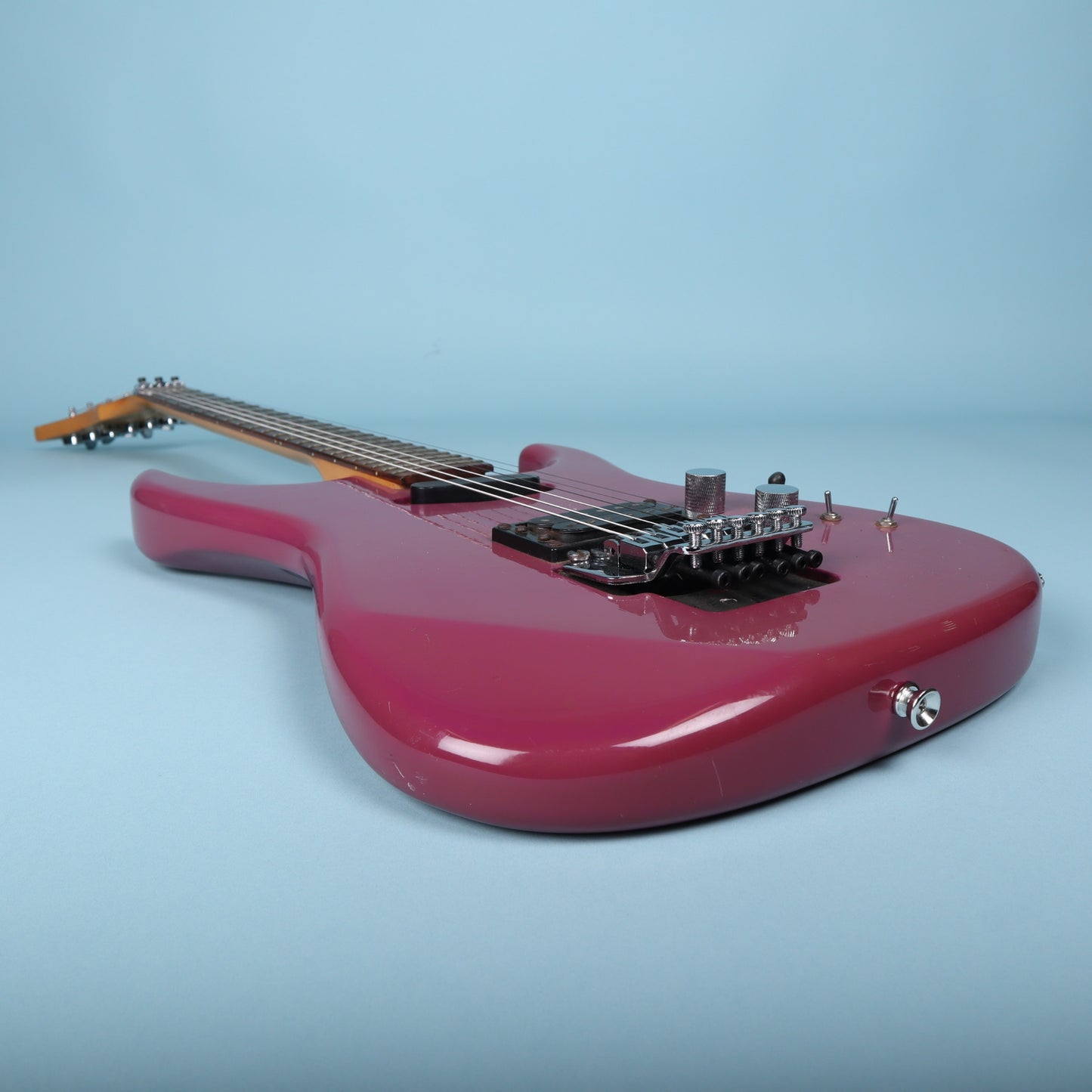 Westone Japan Superstrat in Magenta Reverse Headstock