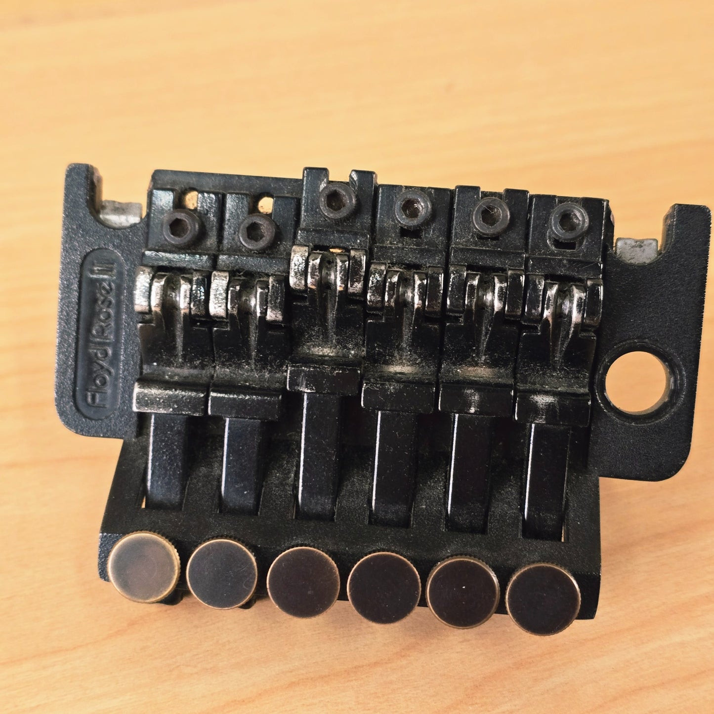Vtg Kramer Electric Guitar Original Black Floyd Rose II Tremolo Bridge
