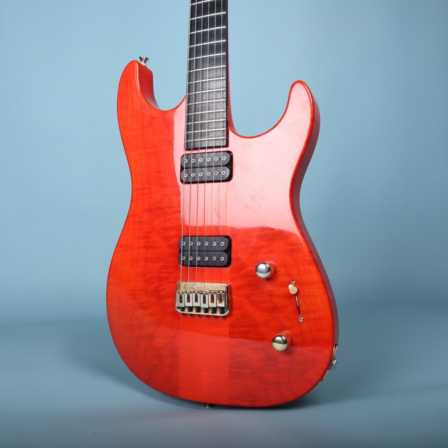 2011 Marchione Neck-Through Electric Guitar Transparent Red