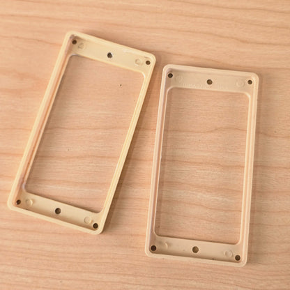 1980s Vintage DiMarzio USA Cream Humbucker Pickup Mounting Rings - Pair