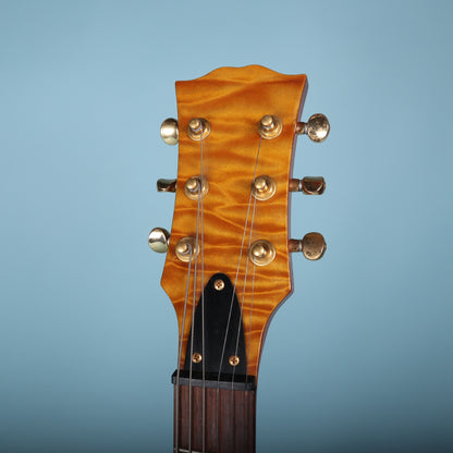 Warmoth Amber Quilt Maple Top Hombre LP-Style Electric Guitar