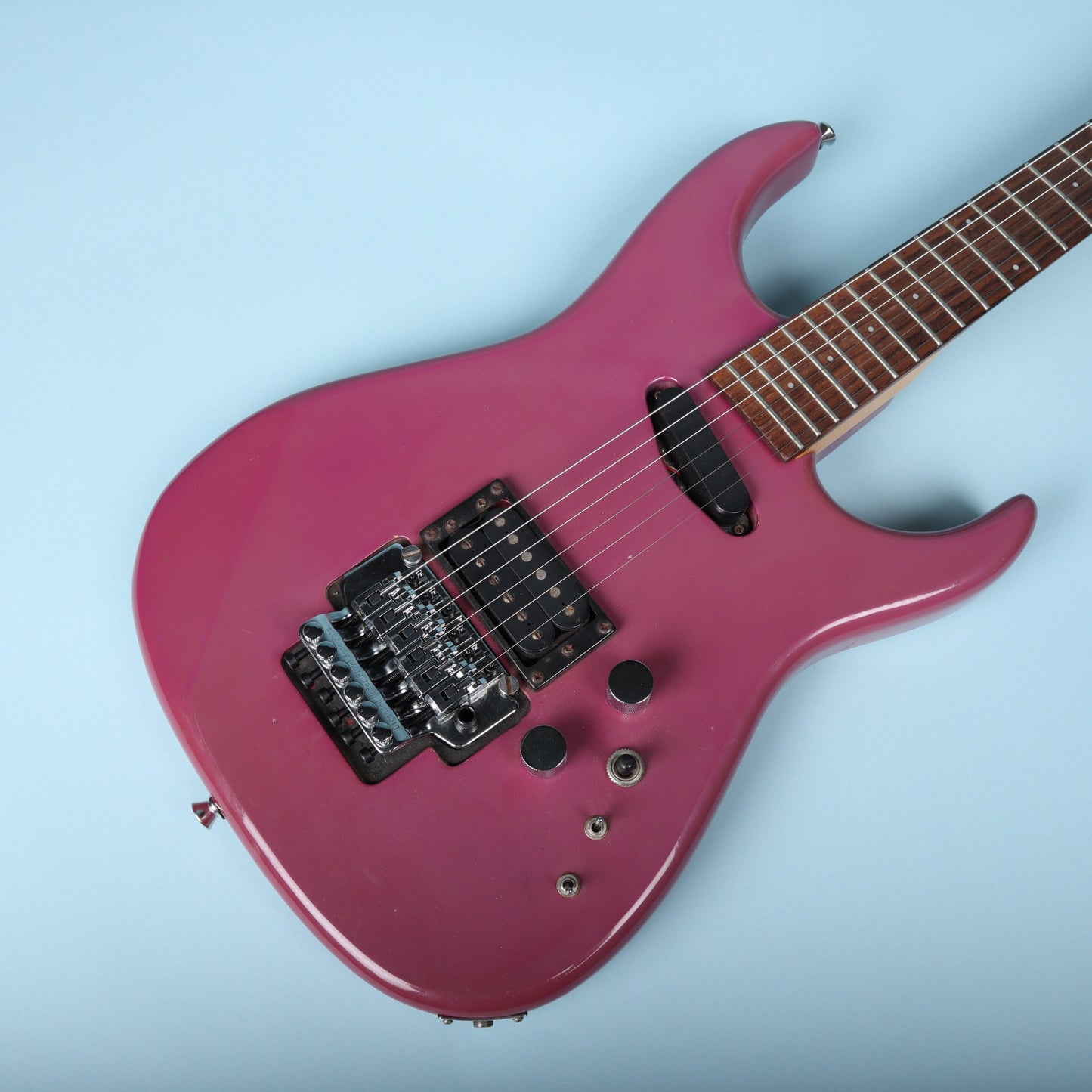 Westone Japan Superstrat in Magenta Reverse Headstock