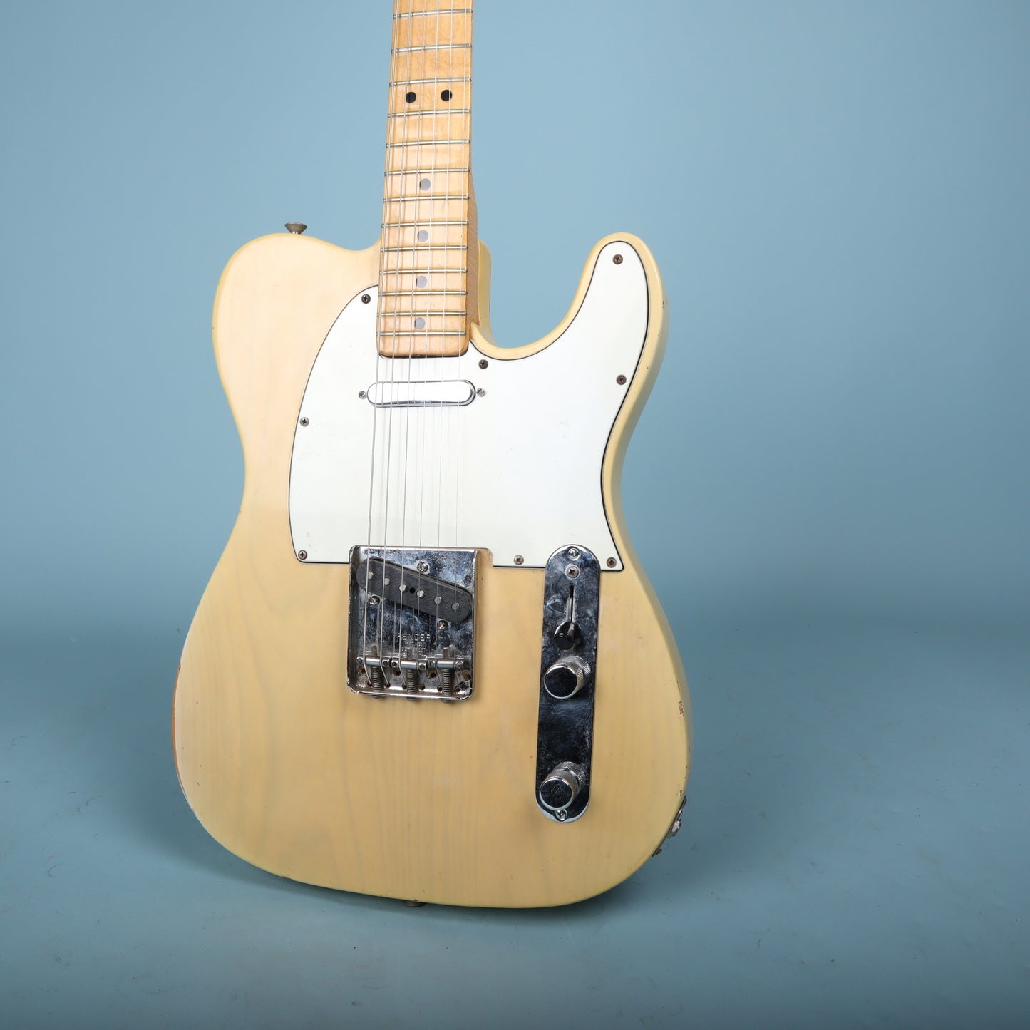 Vintage 1973 Fender Telecaster Electric Guitar Blonde Finish Maple
