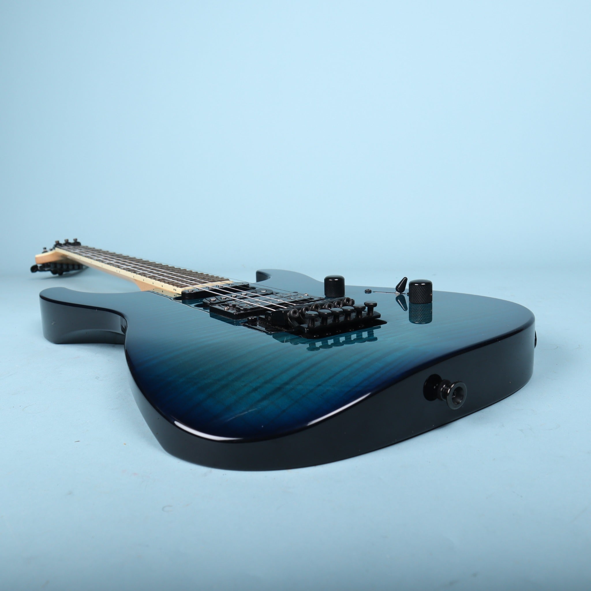 Jackson DK2 Dinky Transparent Blue Burst Seymour Duncan Floyd Rose