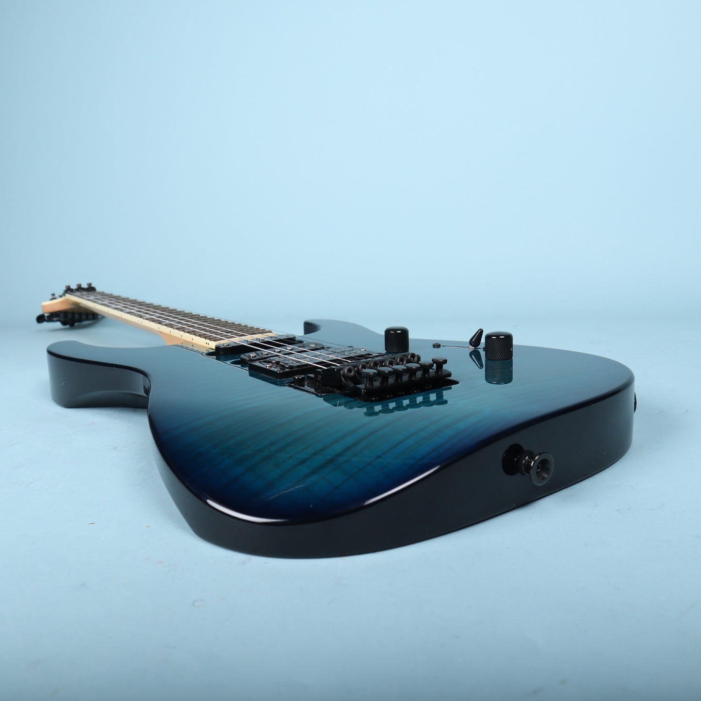 Jackson DK2 Dinky Transparent Blue Burst Seymour Duncan Floyd Rose