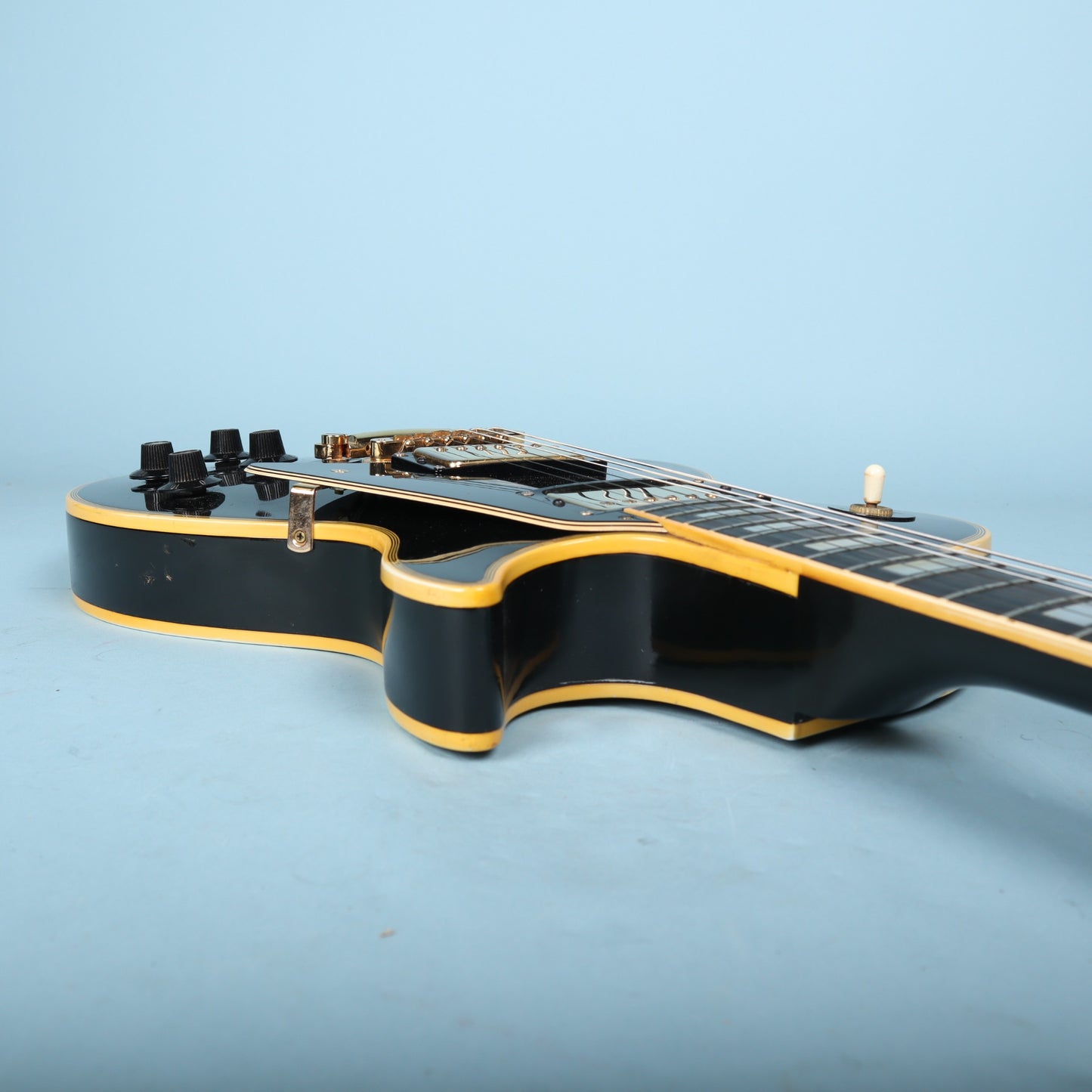 1973 Gibson Les Paul Custom Ebony Black Beauty *Headstock Repair*