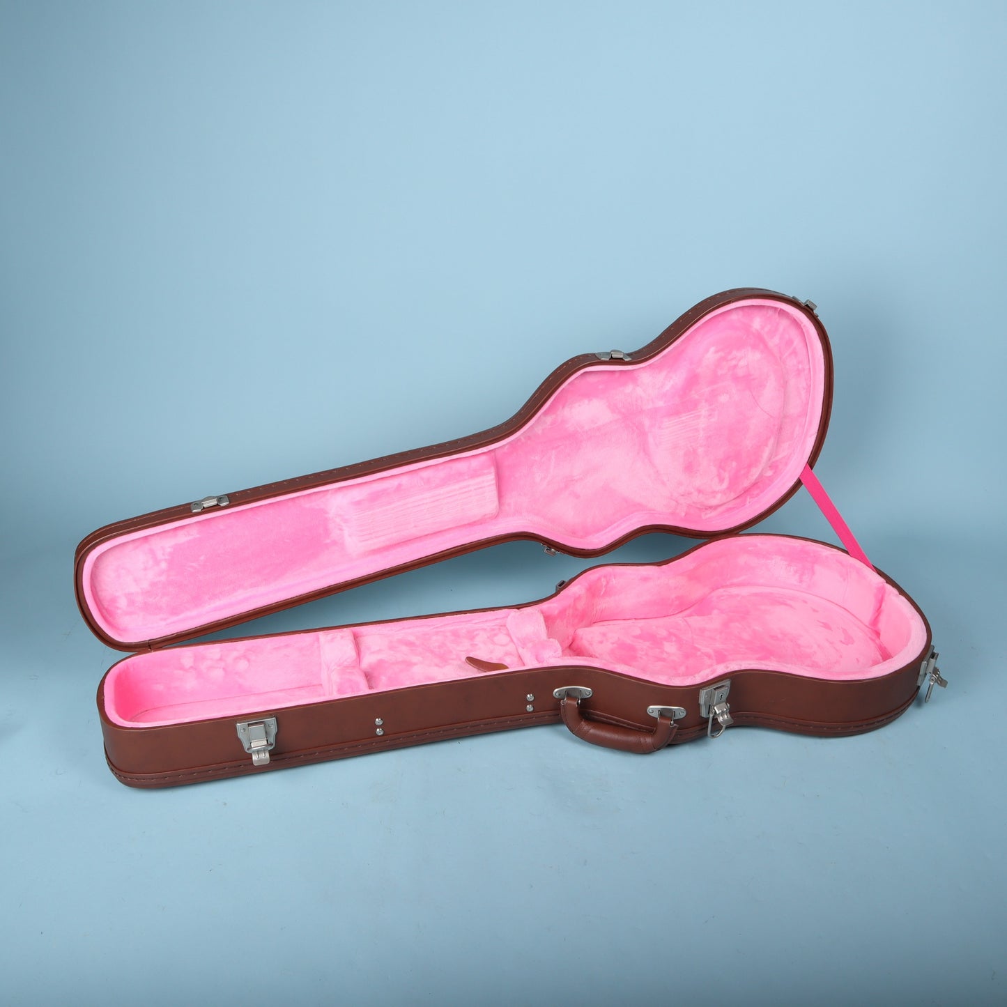 Epiphone Les Paul Hardshell Guitar Case Brown with Pink Interior
