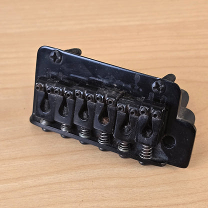 Puente de trémolo para guitarra eléctrica de 6 selletas, hecho en Japón - Negro