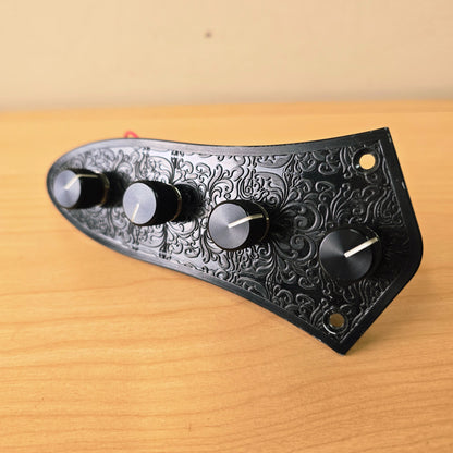 EMG Custom Engraved Loaded Jazz Bass Control Plate with Active Preamp