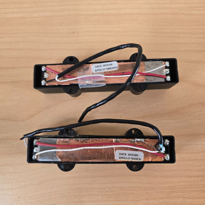 Seymour Duncan 2015 Apollo Jazz 5 String Bass Pickup Set 70 Neck 74 Bridge