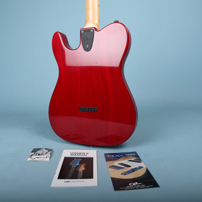 1992 G&L USA ASAT Classic Transparent Red Maple Neck