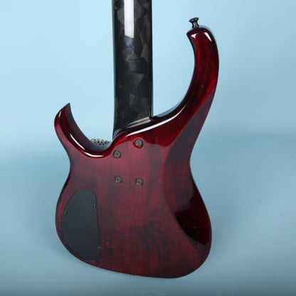 1996 Modulus Quantum 5 Q5 5-String Bass - Carbon Fiber Neck - Red Quilt