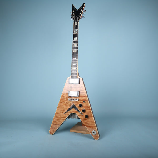 2003 Dean USA V Flame Maple Top Electric Guitar Mahogany Neck