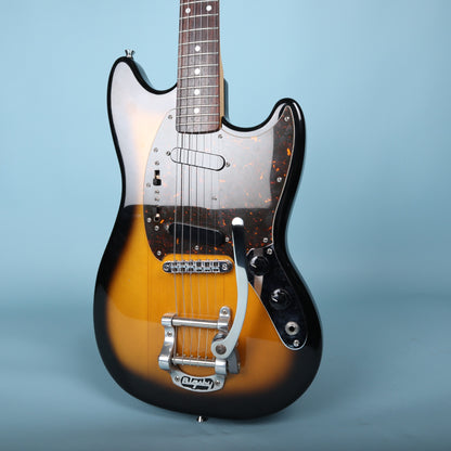 2012 Fender Japan Custom Order Mustang 2-Tone Sunburst w/ Factory Bigsby B5