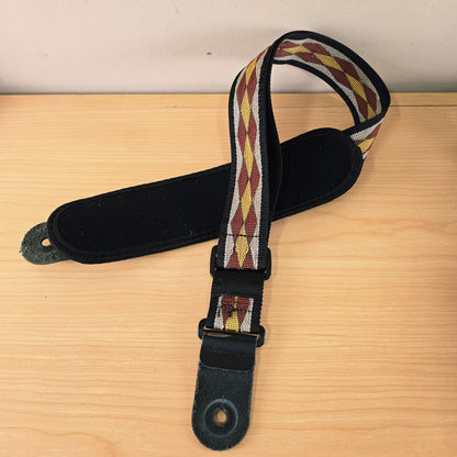 Planet Waves Woven Geometric Guitar Strap with Bass Shoulder Pad
