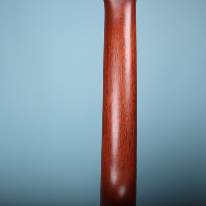 Back of mahogany neck with smooth satin finish