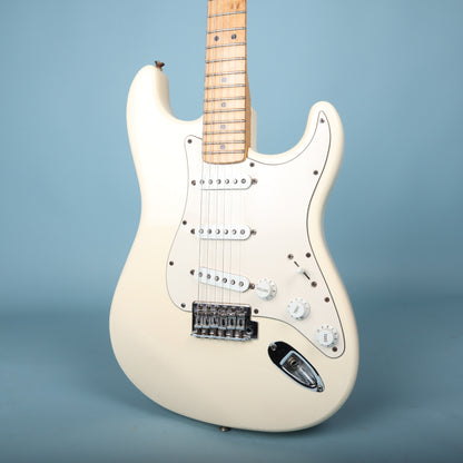 Front body view showing white pickguard, controls, and pickups