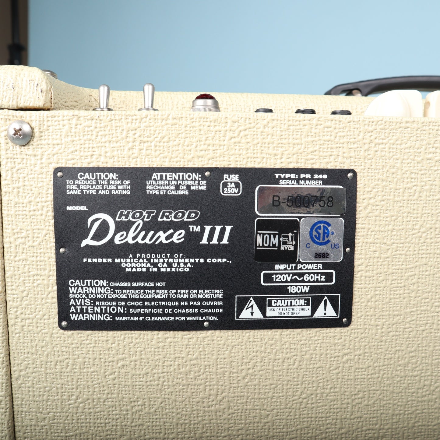 Fender Hot Rod Deluxe III Limited Edition Cream 40W 1x12 Tube Combo