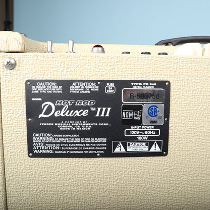 Fender Hot Rod Deluxe III Limited Edition Cream 40W 1x12 Tube Combo