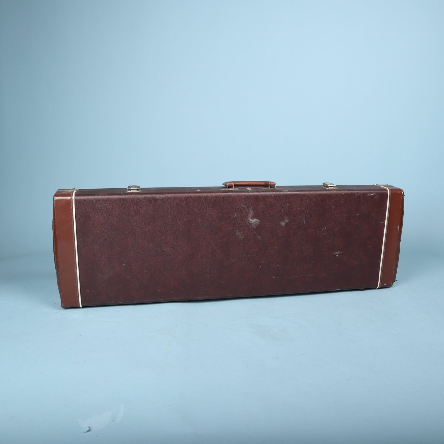 Quest Vintage Hardshell Electric Mini Guitar Case Brown Tolex