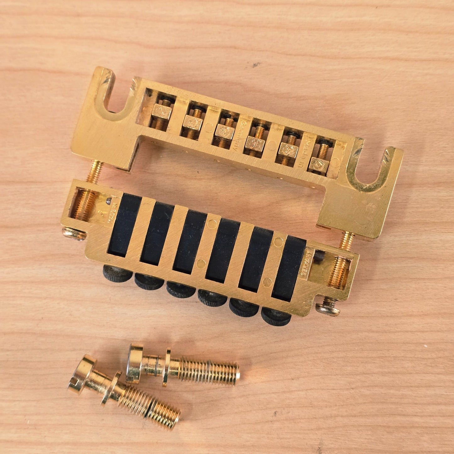 RARE Schaller 456 Gibson LP SG Fine Tuning Bridge Tailpiece Gold Iommi Old Boy