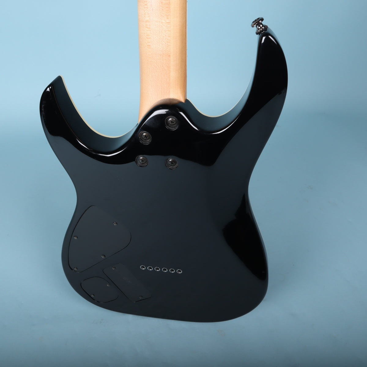 Upper back body view of Ibanez RGA42 showing smooth neck heel transition