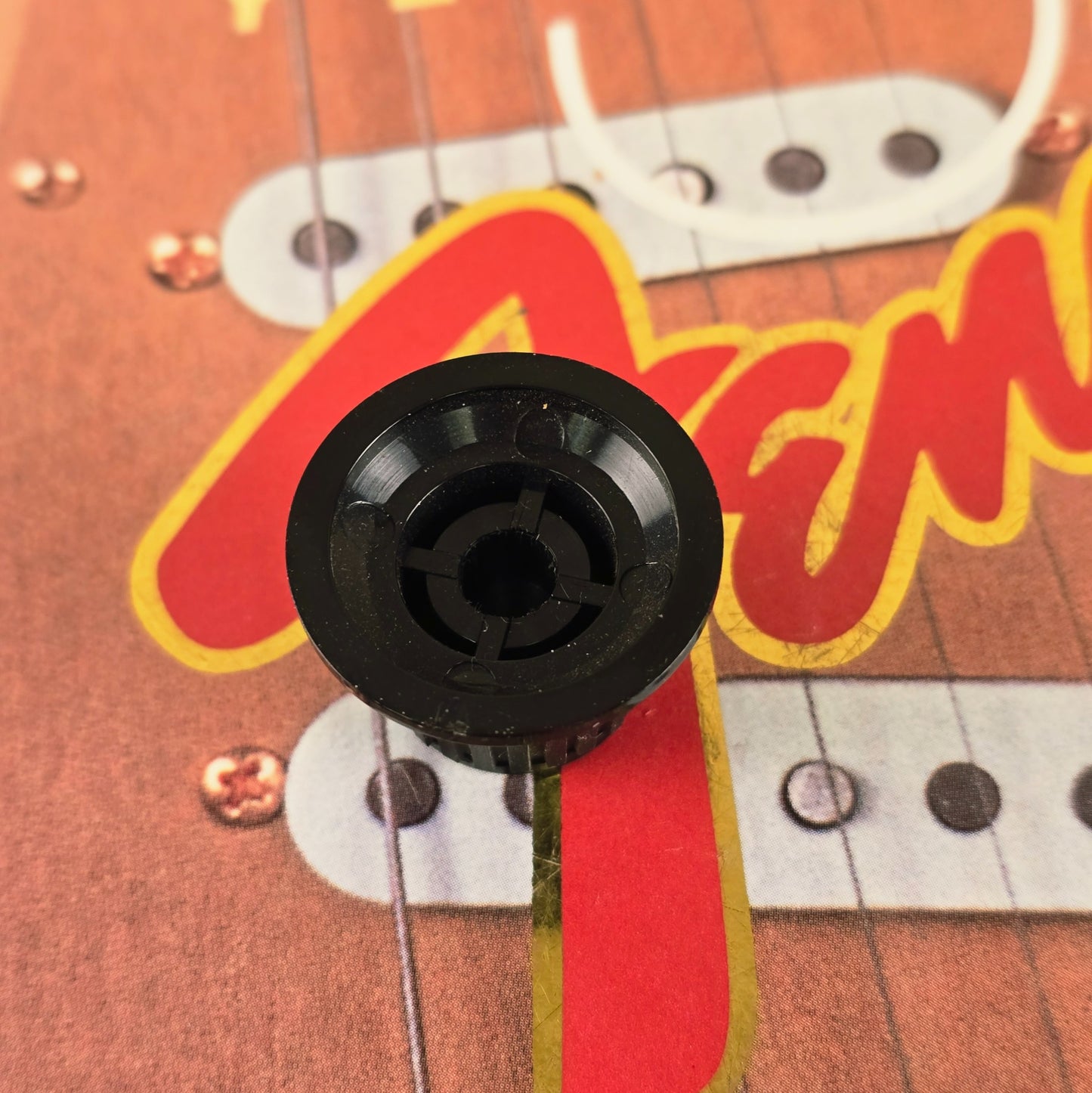Fender 1986 MIJ Black F Logo Contemporary Knob Japan HM Very Rare