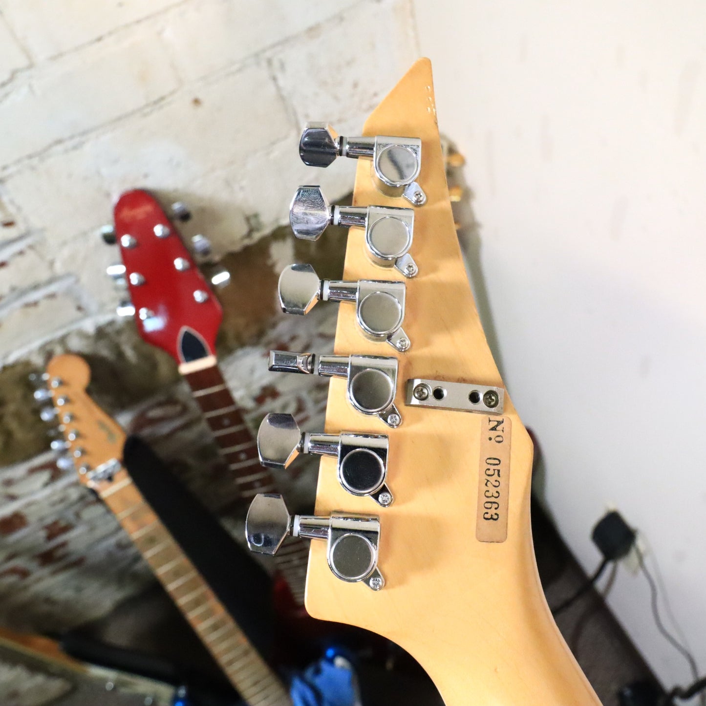 Westone Japan Superstrat in Magenta Reverse Headstock
