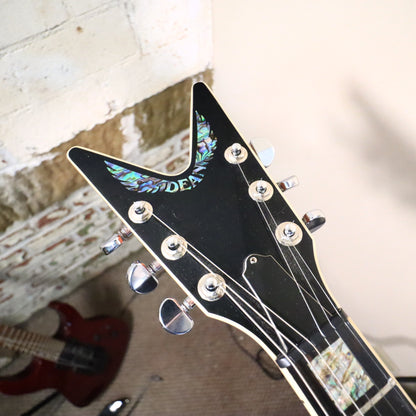 2003 Dean USA V Flame Maple Top Electric Guitar Mahogany Neck