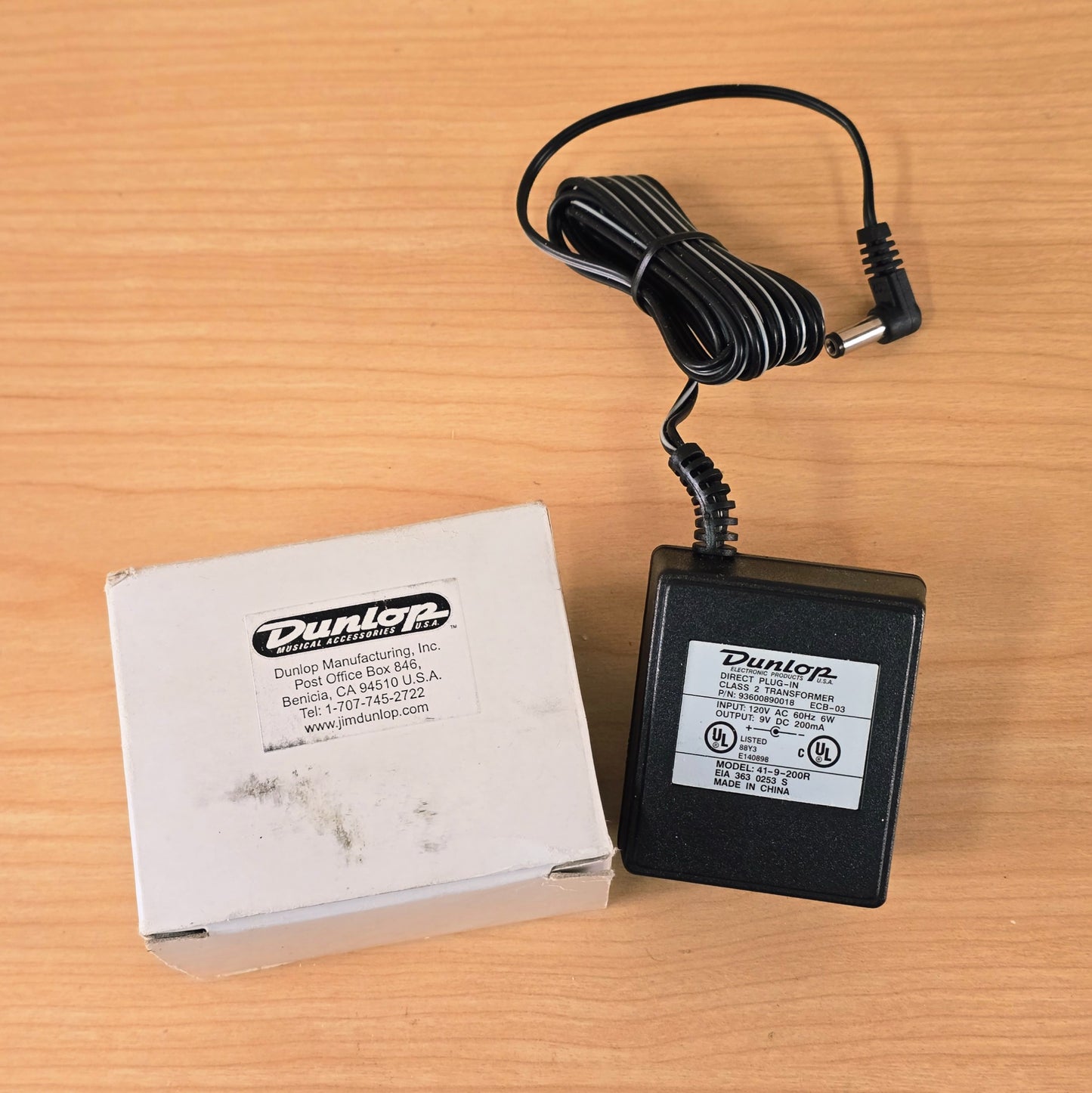 Dunlop ECB-03 Cry Baby 9V DC Regulated AC Power Supply Adapter
